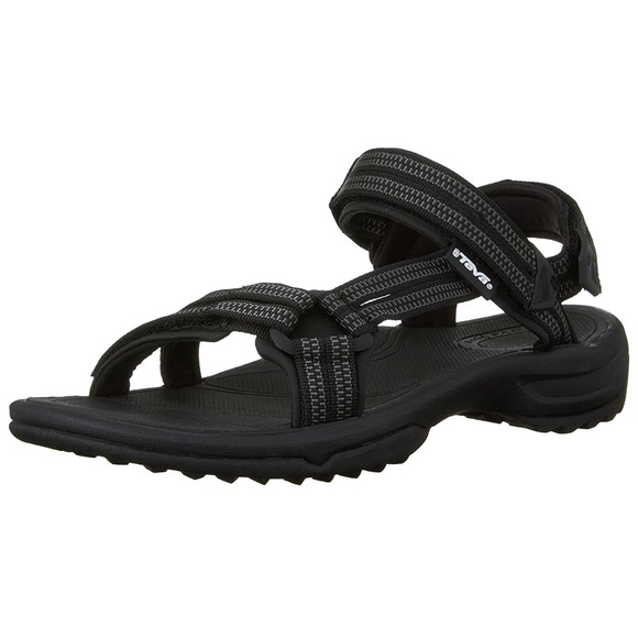 Teva 👩Terra Fi Lite Double Zipper Black Sandals